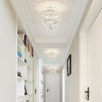 Chandelier 3-Light Vintage Farmhouse Industrial Semi-Flush