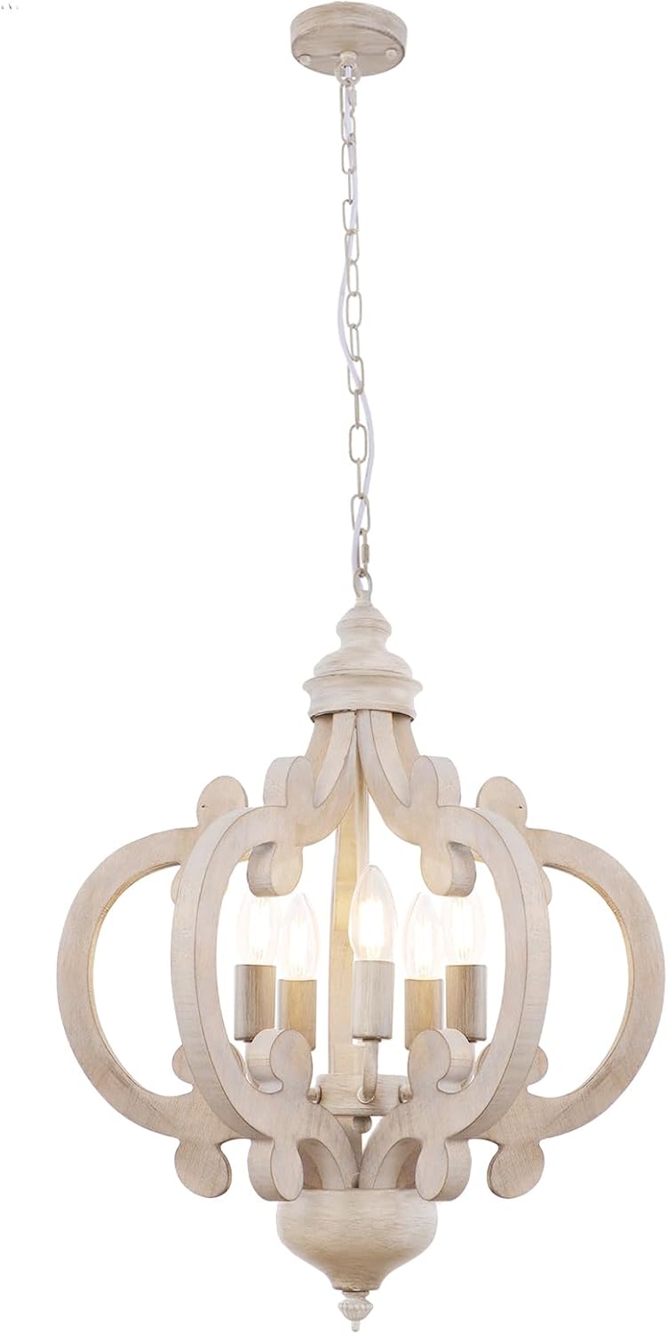 Chandelier 5-Light Vintage Rustic Chandeliers Ceiling Light