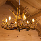 Chandelier 6 Light 25 Inches Dia American Rural