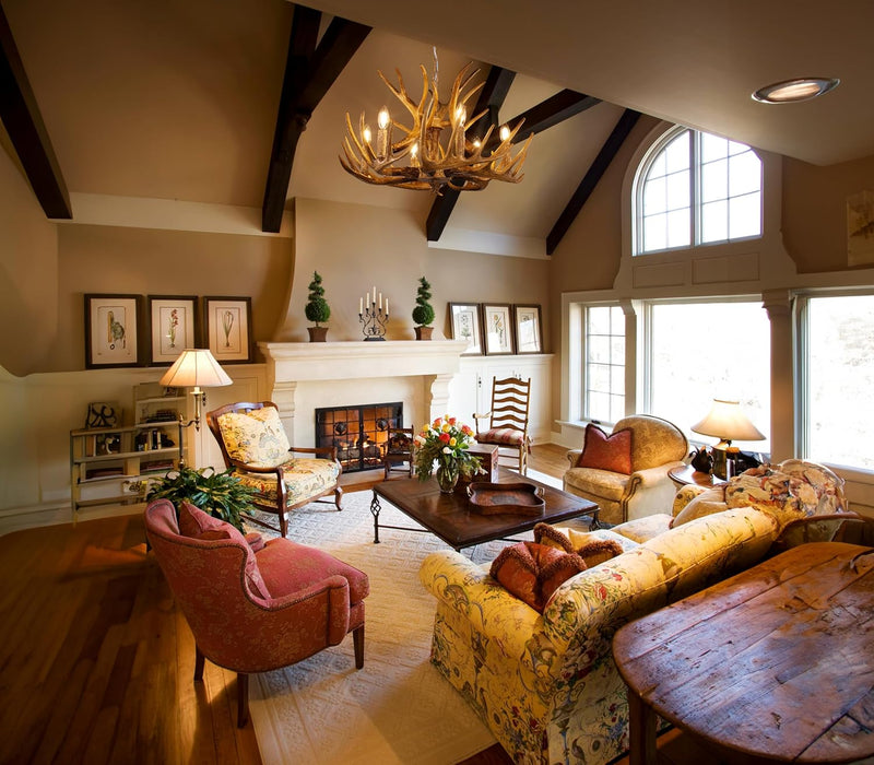 Chandelier 6 Light 25 Inches Dia American Rural