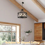 Chandelier 6 Lights Modern Farmhouse Chandeliers Ceiling Light