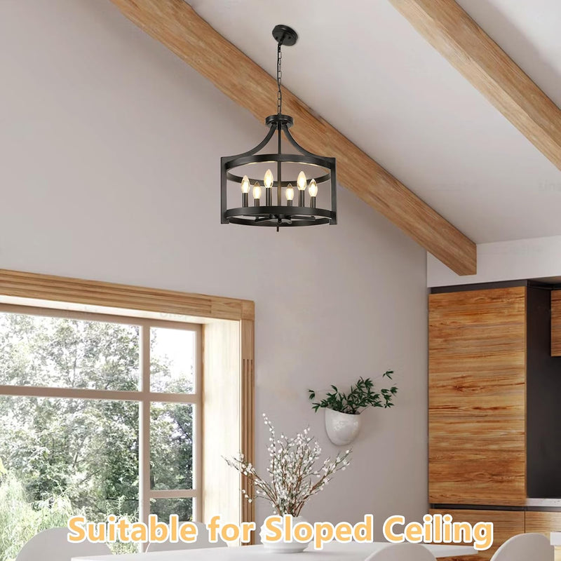 Chandelier 6 Lights Modern Farmhouse Chandeliers Ceiling Light