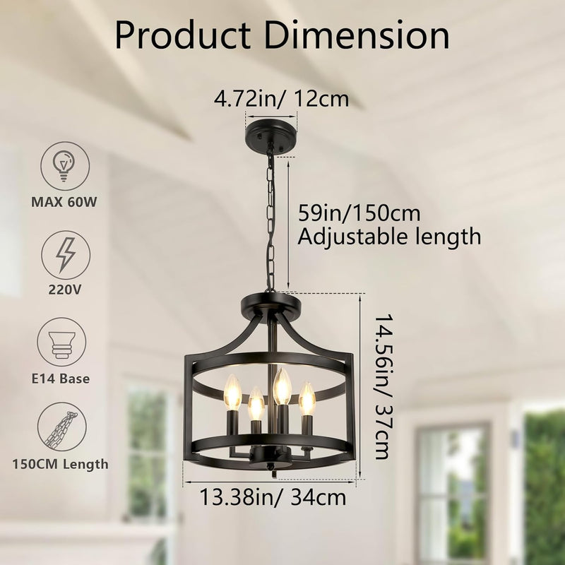 Chandelier 6 Lights Modern Farmhouse Chandeliers Ceiling Light