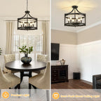 Chandelier 6 Lights Modern Farmhouse Chandeliers Ceiling Light