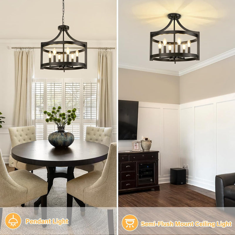 Chandelier 6 Lights Modern Farmhouse Chandeliers Ceiling Light