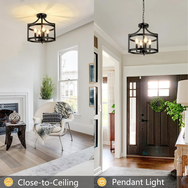 Chandelier 6 Lights Modern Farmhouse Chandeliers Ceiling Light