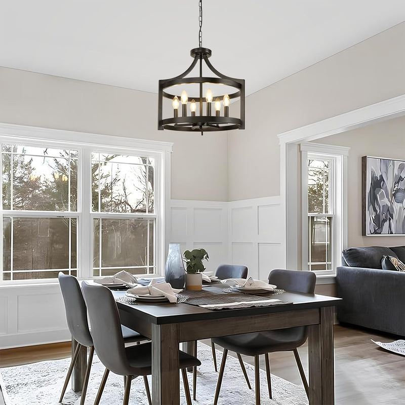 Chandelier 6 Lights Modern Farmhouse Chandeliers Ceiling Light