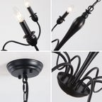 Chandelier 8-Light Farmhouse Chandeliers Ceiling Light E14