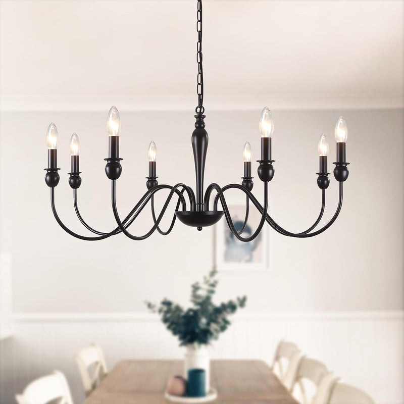 Chandelier 8-Light Farmhouse Chandeliers Ceiling Light E14
