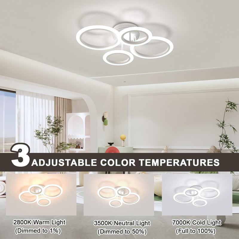 Chandelier 8-Light Farmhouse Chandeliers Ceiling Light E14