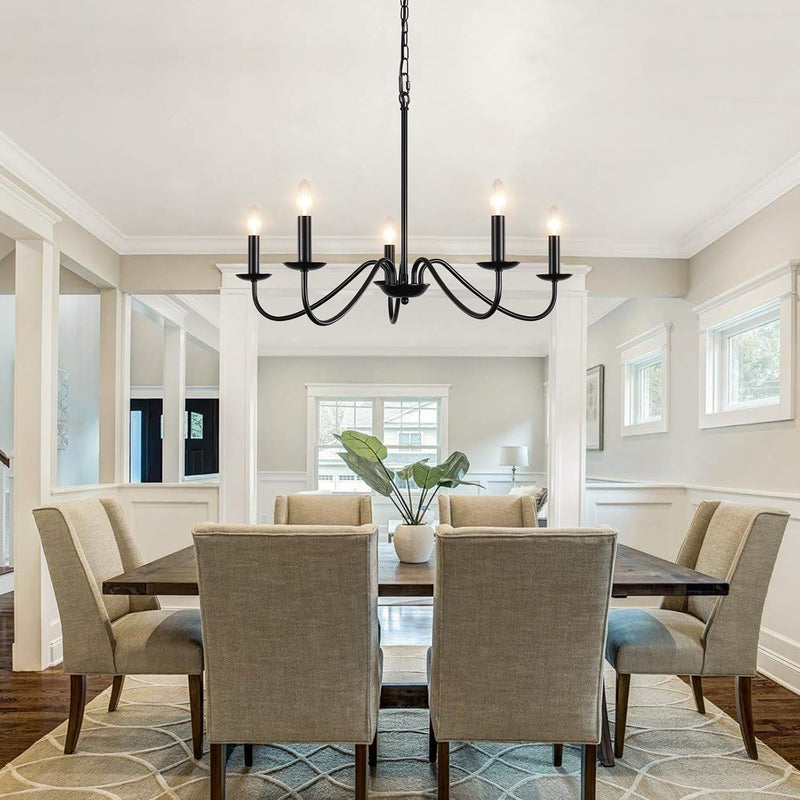 Chandelier 8-Light Farmhouse Chandeliers Ceiling Light E14