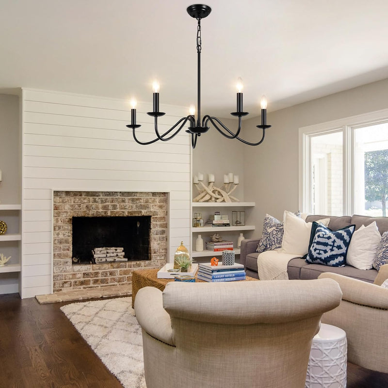 Chandelier 8-Light Farmhouse Chandeliers Ceiling Light E14