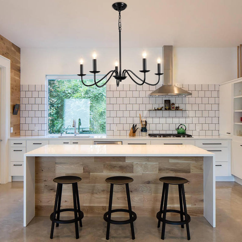 Chandelier 8-Light Farmhouse Chandeliers Ceiling Light E14