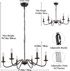 Chandelier 8 Lights Vintage Chandeliers Ceiling Living Room