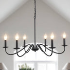 Chandelier 8 Lights Vintage Chandeliers Ceiling Living Room