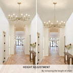 Chandelier 8 Lights Vintage Chandeliers Ceiling Living Room