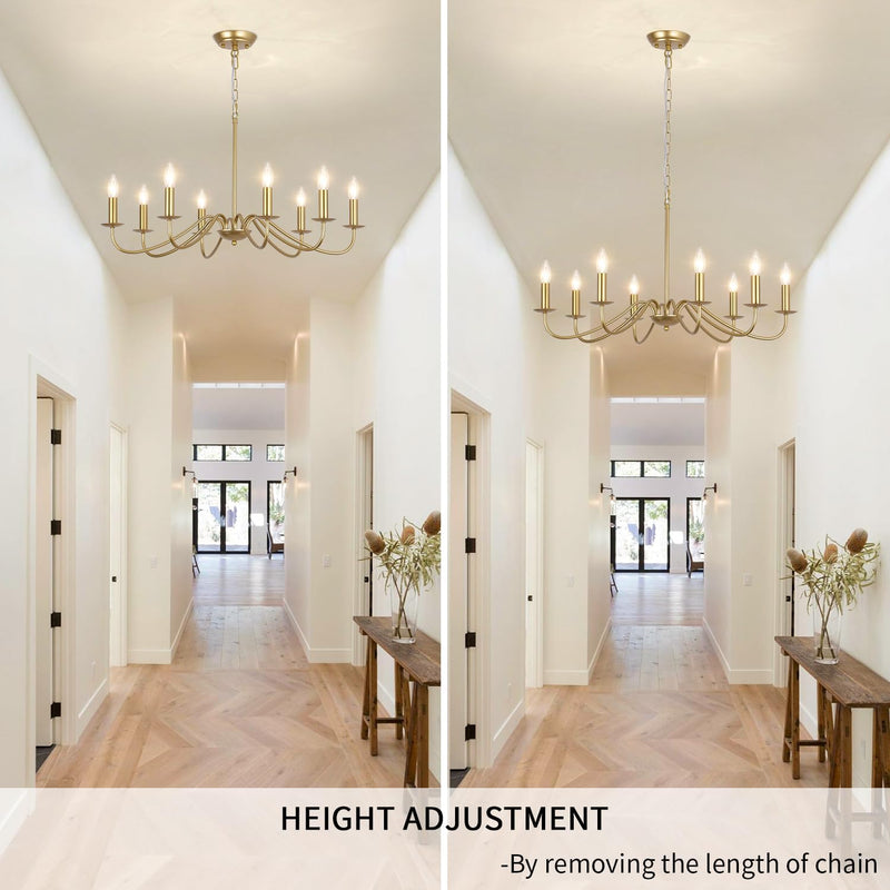 Chandelier 8 Lights Vintage Chandeliers Ceiling Living Room