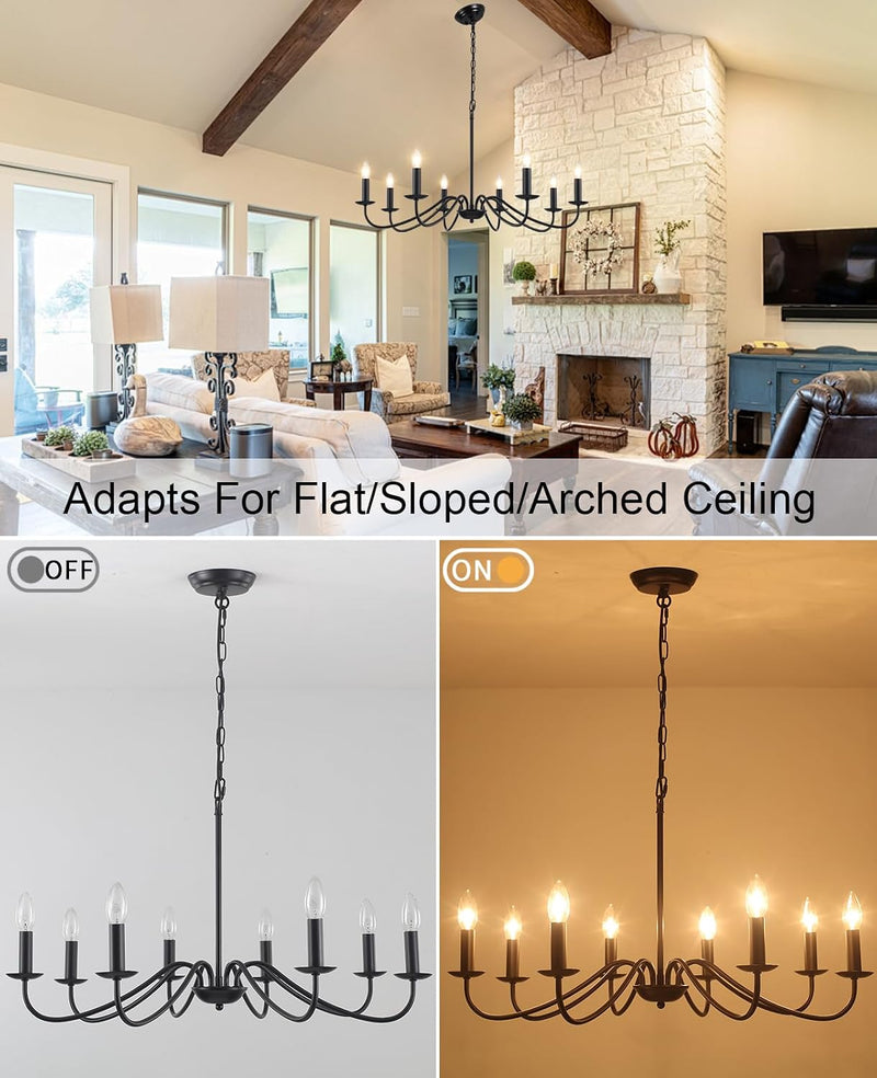 Chandelier 8 Lights Vintage Chandeliers Ceiling Living Room