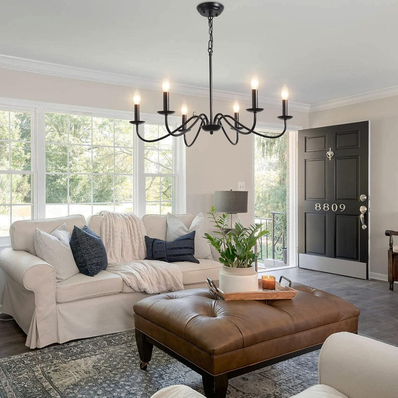 Chandelier 8 Lights Vintage Chandeliers Ceiling Living Room