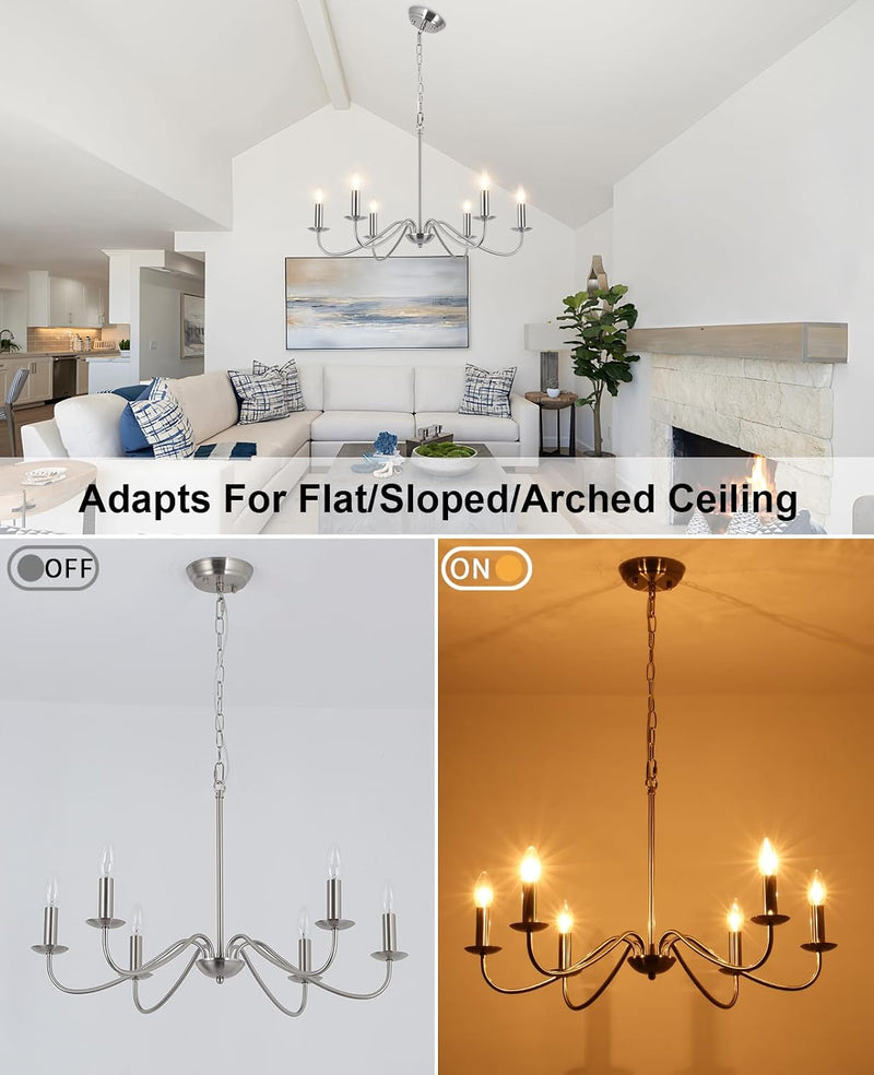 Chandelier 8 Lights Vintage Chandeliers Ceiling Living Room