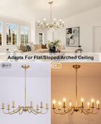 Chandelier 8 Lights Vintage Chandeliers Ceiling Living Room