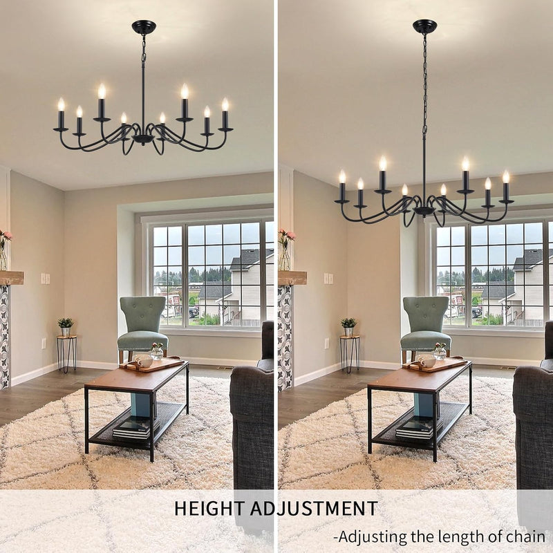 Chandelier 8 Lights Vintage Chandeliers Ceiling Living Room