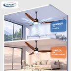 Chandelier Ceiling Fan with Lights and Remote 36