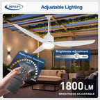 Chandelier Ceiling Fan with Lights and Remote 36
