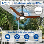 Chandelier Ceiling Fan with Lights and Remote 36