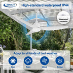 Chandelier Ceiling Fan with Lights and Remote 36