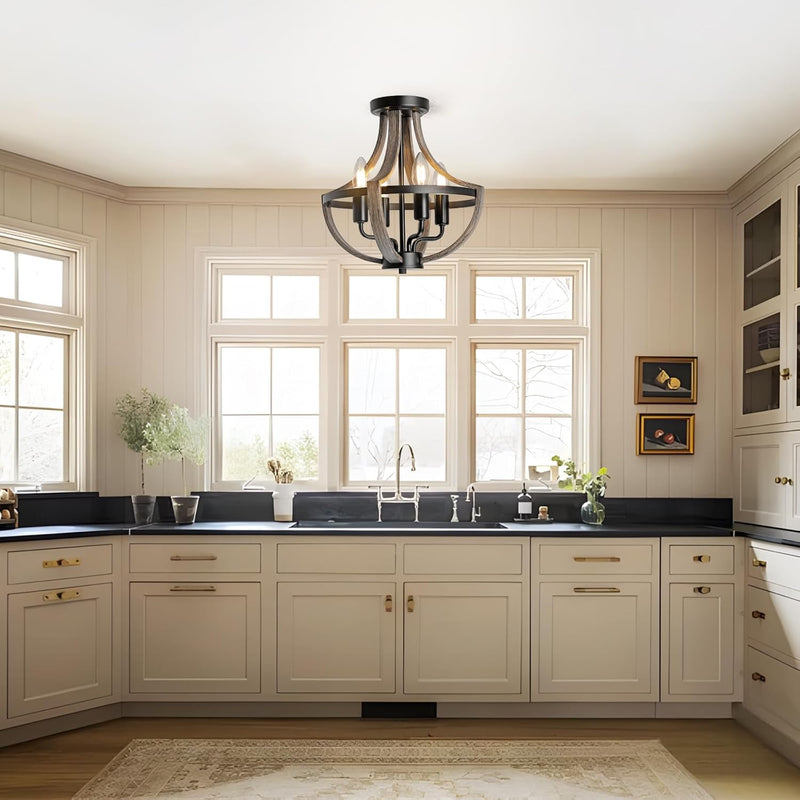 Chandelier Ceiling Light 4-Light Vintage Pendant Lights