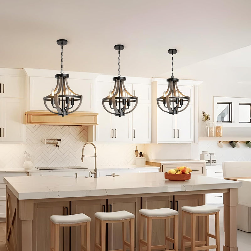 Chandelier Ceiling Light 4-Light Vintage Pendant Lights