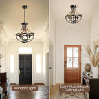 Chandelier Ceiling Light 4-Light Vintage Pendant Lights