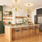 Chandelier Lighting Living Room 5 Lights Metal Pendant