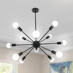Chandelier Modern Brass Pendant Ceiling Light 12 Lights