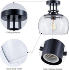 Chandelier Rustic Farmhouse Industrial Round Ceiling Pendant LED