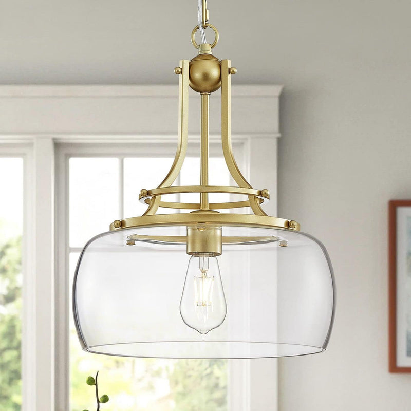 Chandelier Rustic Farmhouse Industrial Round Ceiling Pendant LED