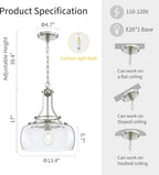 Chandelier Rustic Farmhouse Industrial Round Ceiling Pendant LED