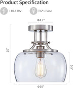 Chandelier Rustic Farmhouse Industrial Round Ceiling Pendant LED
