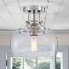 Ceiling Light, Brushed Nickel, 25cm Wide