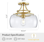 Chandelier Rustic Farmhouse Industrial Round Ceiling Pendant LED