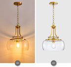 Chandelier Rustic Farmhouse Industrial Round Ceiling Pendant LED