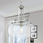 Chandelier Rustic Farmhouse Industrial Round Ceiling Pendant LED