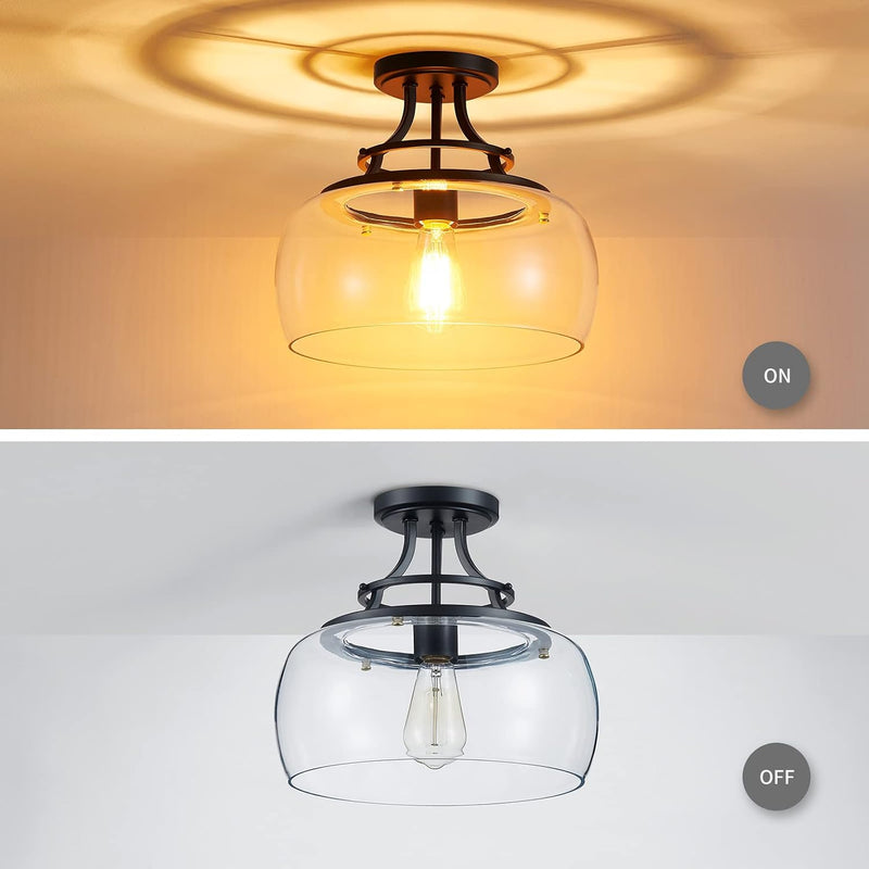 Chandelier Rustic Farmhouse Industrial Round Ceiling Pendant LED