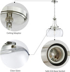 Chandelier Rustic Farmhouse Industrial Round Ceiling Pendant LED