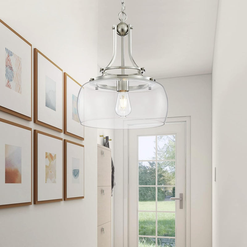 Chandelier Rustic Farmhouse Industrial Round Ceiling Pendant LED