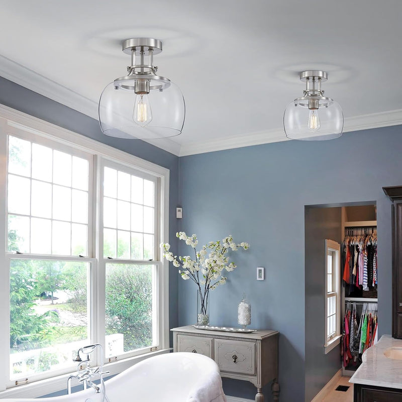 Chandelier Rustic Farmhouse Industrial Round Ceiling Pendant LED