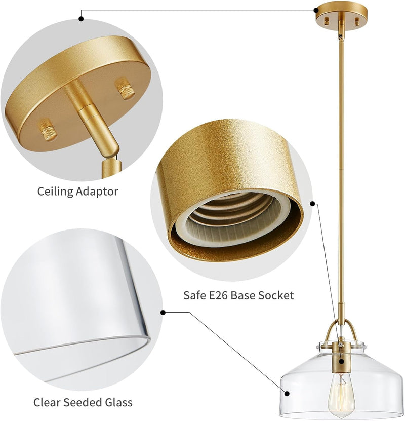 Chandelier Rustic Farmhouse Industrial Round Ceiling Pendant LED