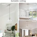 Chandelier Rustic Farmhouse Industrial Round Ceiling Pendant LED
