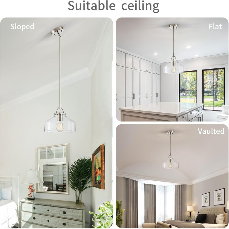 Chandelier Rustic Farmhouse Industrial Round Ceiling Pendant LED